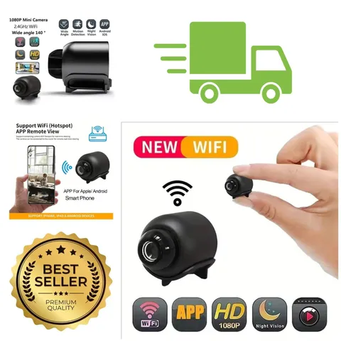 GEMODI X5 Mini Security Camera 1080p Wi-Fi Night Vision Motion Detection