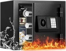 [𝟐𝟎𝟐𝟔 𝟑𝟓-𝐌𝐢𝐧 𝟏𝟕𝟎𝟎°𝐅] Fireproof Safe for Home, Money Safe for Ca...