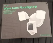 Wyze Cam Floodlight v2 2K HD Color Night Vision Motion Activated Open Box