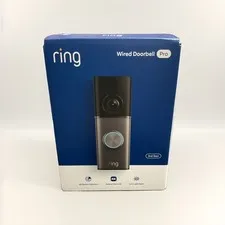 Ring Wired Doorbell Camera Pro 3rd Gen 4K w/10x Zoom & Night Vision (5DFYA2)