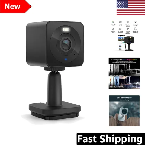 Outdoor-Indoor 1080p Security Camera with Built-in Spotlight & Two-Way Audio