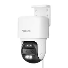 Trackmix P760 Wired Poe 4K 8MP Home Security Camera Outdoor with Dual-View, Auto