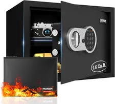 1.6 Cu.Ft. Fireproof Safe with Digital Keypad for Home & Office