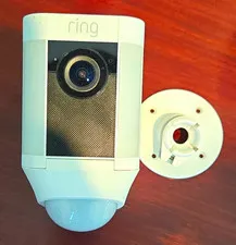 Ring Spotlight Cam 1080p Wi-Fi Indoor/Outdoor Night Vision White w/ Mount