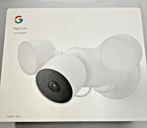 Google Nest Cam With Floodlight - Wired Outdoor Smart Home Security Camera