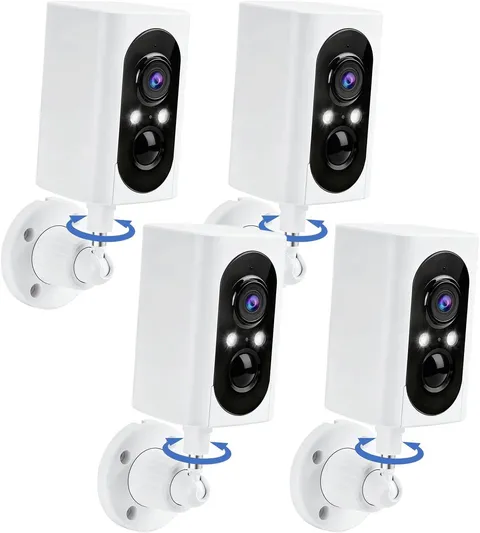 Security Cameras Wireless Outdoor 355° Pan Rotating 2K Color Night Vision