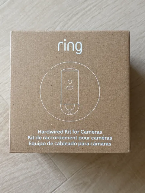 New In Box Ring Hardwired Kit for Outdoor, Stick Up, and  Spotlight Cams - Black