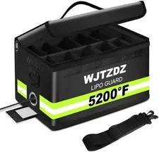 WJTZDZ Dark Black Lipo Safe Bag Upgraded