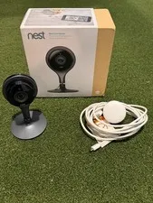 Nest Cam Indoor Security Camera Black 1080p WiFi with Original Box