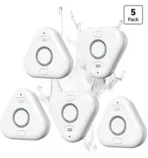 5-pack Water Sensor Leak Detectors Drip Alert 4 Levels Adjustable Audio 0-120dB