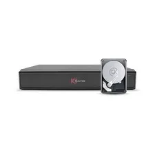 New IC Realtime NVR-208NS 8CH 1U Network Recorder, 4K, 2TB, PoE - Black