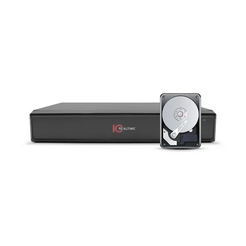 New IC Realtime NVR-208NS 8CH 1U Network Recorder, 4K, 2TB, PoE - Black