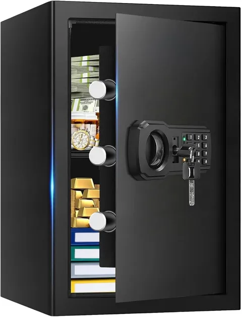 3.4 Cub Large Fireproof Safe for Home, Security Home Safes Water and Fireproof w