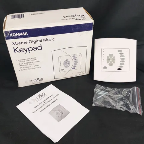 M&S Systems XDM46K Xtreme Digital Music Keypad White for XDM4600 Open Box
