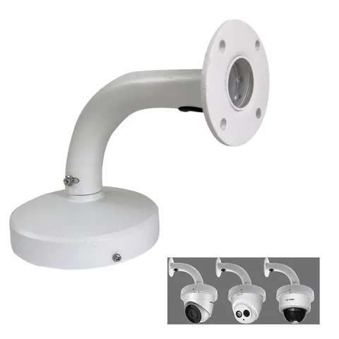 Indoor Outdoor Security Camera Wall Mount, L-Type Metal Bracket, Junction Box...