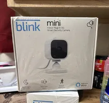 Blink Mini Indoor Plug-In HD Wi-Fi Camera, Motion + Two-Way Audio, White