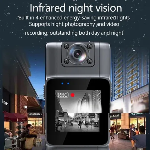 1080P HD Mini Camera, Portable DVR, BodyCam with Infrared Night Vision