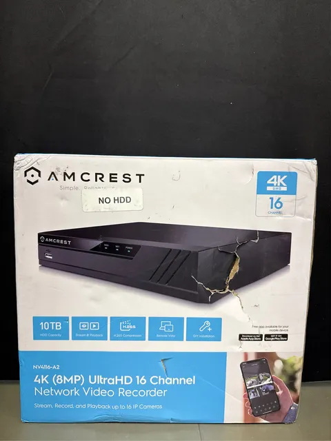 Amcrest 4K UltraHD 16 Channel. DVR Security Camera System Recorder