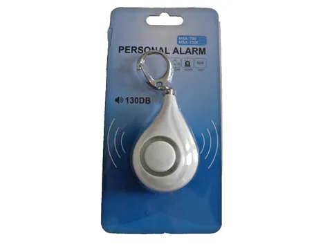 Personal Alarms 130 DB Personal Alarm Keychain White NEW