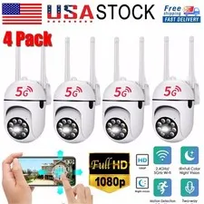 4-Pack Wireless 5G WiFi Security Camera System Smart Outdoor Night Vision 1080P