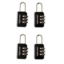 4x Combination Travel Pad Lock 3 digit for Suitcase Luggage Locks Padlock