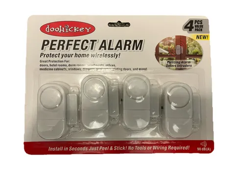 DOOHICKEY PERFERCT ALARM Personal Security Window and Door Alarm - 4 Pack