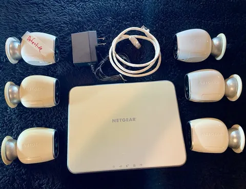 NETGEAR Arlo VMC3030 6-Camera System w/ VMB3000 Base, Wireless Wi-Fi 1080p