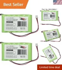 2-Pack Battery Compatible with Honeywell Alarm 300-03864-1, Lynx L3000, Lynx ...