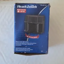 HeathZenith HZ-5407-BZ Wired Motion Sensor Light Indoor/Outdoor Black