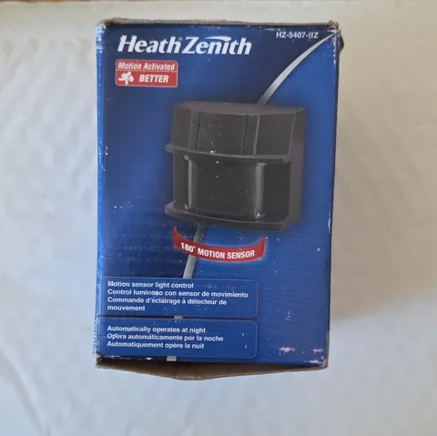 HeathZenith HZ-5407-BZ Wired Motion Sensor Light Indoor/Outdoor Black