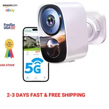 Wireless Outdoor Security Camera 2K UHD Night Vision Battery-Powered Waterproof
