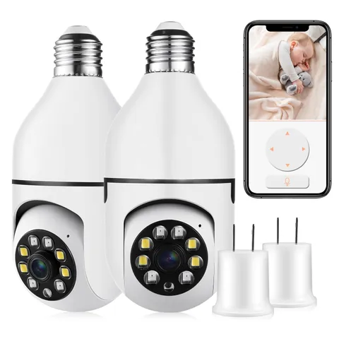 Security Camera Indoor Wireless WiFi Outdoor Home E27 360 Degree Panoramic Ho...
