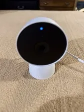 Google Nest Security Cam 1080p Wired, 2nd Gen, GJQ9T - Snow