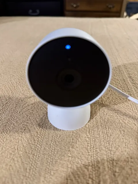Google Nest Security Cam 1080p Wired, 2nd Gen, GJQ9T - Snow
