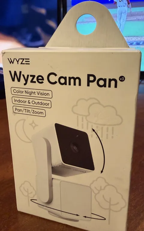 WYZE Cam Pan v3 wired Indoor/Outdoor 1080P HD Home Security Camera with Privacy