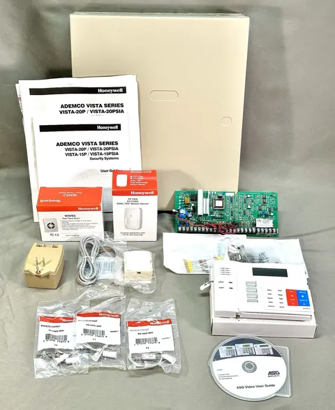 Honeywell Ademco Vista 20P 8 Zone Security Panel Kit, Keypad, Motion Sen, Siren