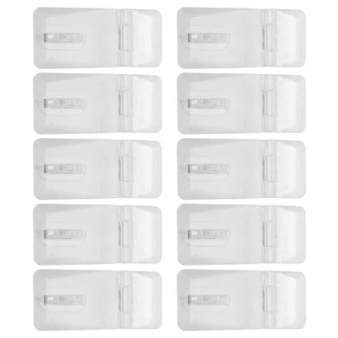 20 Sets Clear Acrylic Lock Hasp Transparent Hinge Hasps for Woodworking