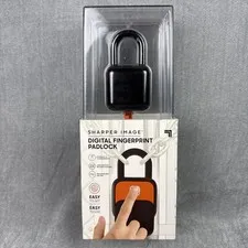Sharper Image Fingerprint Digital Smart Padlock for Locker Bike Door Gate Home