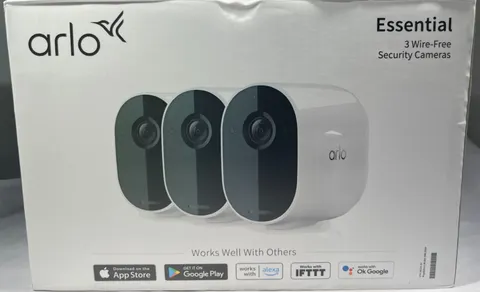 (AS IS) (2 CAMERAS) Arlo VMC2320W White Wireless Security Camera