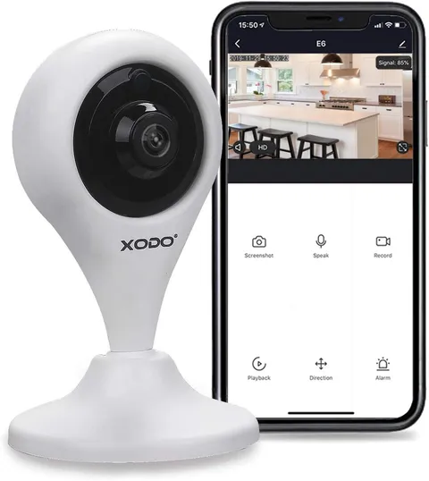 Wireless Security Camera, E4 IP 1080P HD Plug-In Indoor Wifi Camera for Home Sec