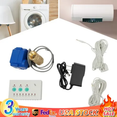 Automatic Water Leak Detector w/ Sensors & Stut-off Valve Water Leak Detecting