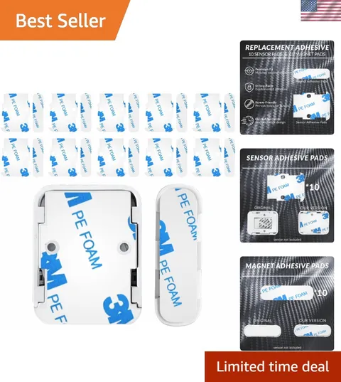 20-Pack Residue-Free Adhesive Pads for SimpliSafe Sensors - Wood, Metal, Tile