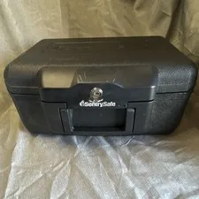 SentrySafe Portable Small Fire Safe Key Lock Black 30 Min Rated R4132