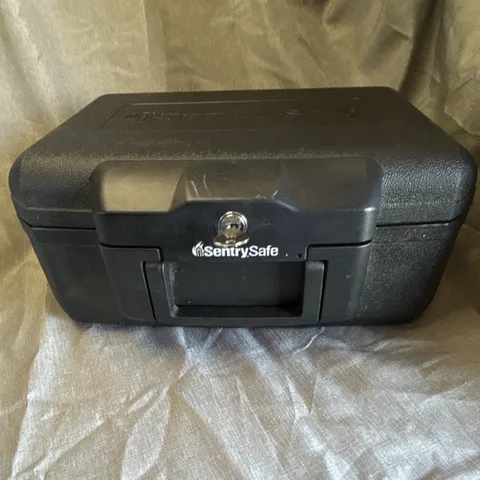 SentrySafe Portable Small Fire Safe Key Lock Black 30 Min Rated R4132