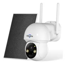 Solar Wireless Security Camera Outdoor, 2.4G & 5G WiFi,Color Night Vision,