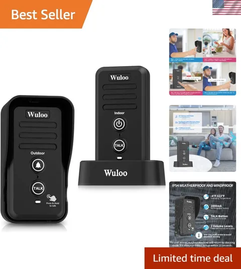 Weatherproof Wireless Doorbell with Extended 2640 Feet Range & Easy Installation