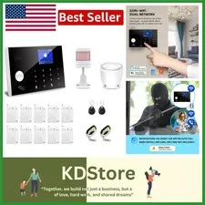 17-Piece Touchpad Wireless Security System with Alexa & Google Assistant Support