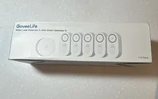 GoveeLife Water Leak Detector 1s with Smart Gateway 1s (1+5 Pack)