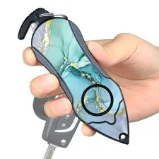 Personal Alarm Keychain Emergency Tool, Safety Panic Alarm Siren, Seat Belt C...
