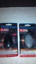 Lot of 2 Via Security Products 100 dB Pull-Activate Keychain LED Flashlight